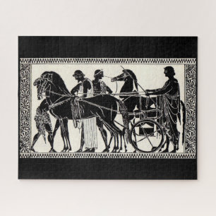 Puzzle anciens hommes et chevaux romains