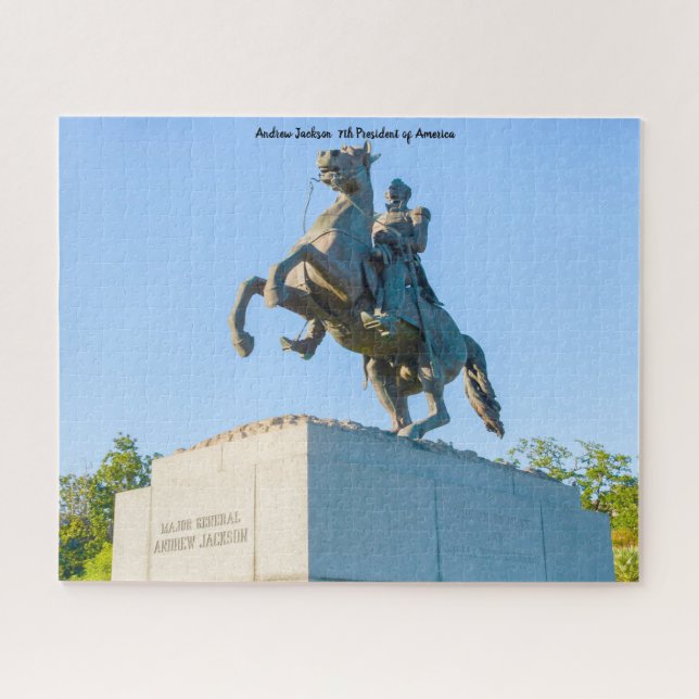 Puzzle Andrew Jackson 7e président de l'Amérique. (Horizontal)
