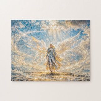 Puzzle Ange de fantasy dynamique dans une lumière atmosph