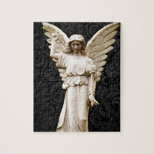 Puzzle ange gothique de peine commémorative de cimetièr