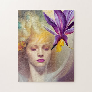 Puzzle Angel avec orchidée