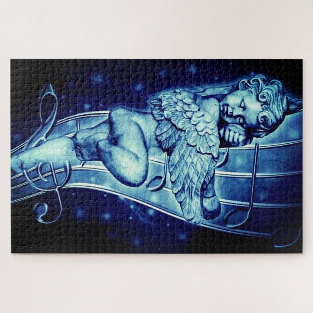 Puzzle Angel musical bleu (Horizontal)