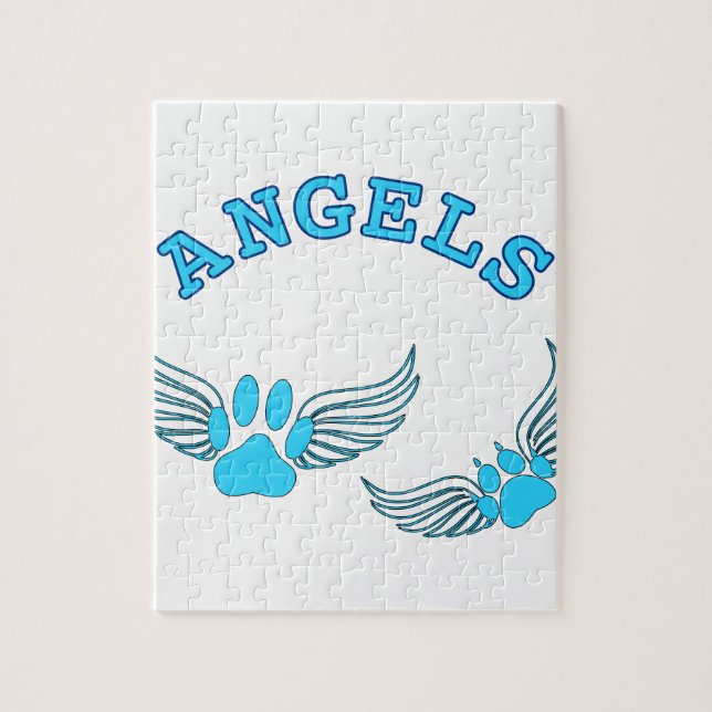 Puzzle Angel Pis Animaux En Bleu (Vertical)