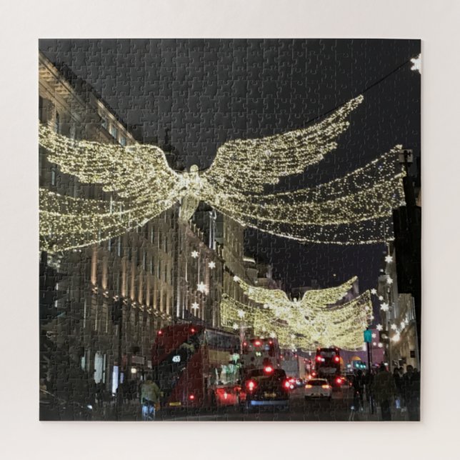 Puzzle Anges de Noël sur Regent Street, Londres Royaume-U (Vertical)