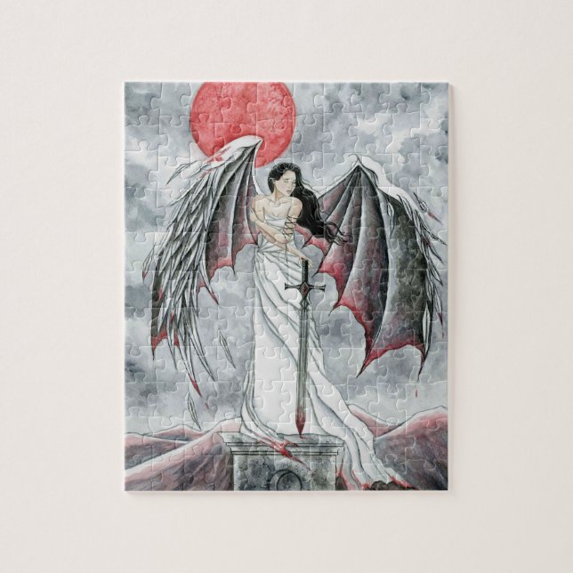 Puzzle Anges tombés gothiques d'imaginaire de jeux de (Vertical)
