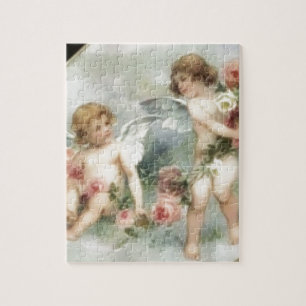 Puzzle Anges vintages de Valentine