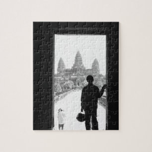 Puzzle Angkor Cambodge, Porte & Personne Angkor Wat