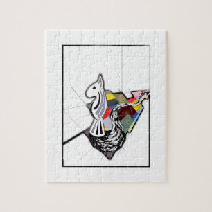 Puzzle Anglais Bull Terrier Surreal Art Diapositive d'éch