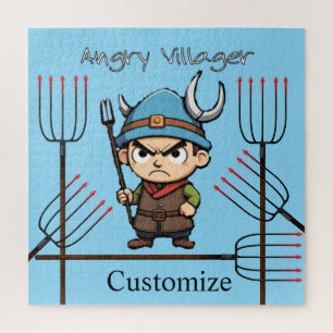 Puzzle Angry Villager Pitchfork Thunder_Cove