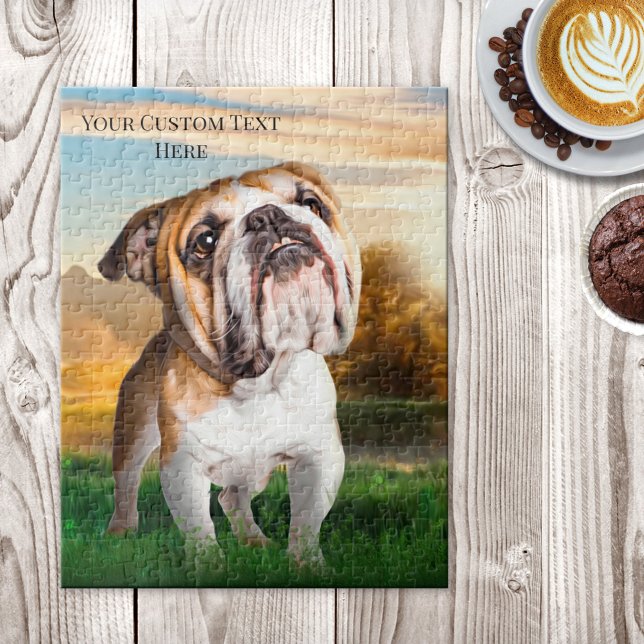 Puzzle animal animal de compagnie de Bulldog peint (Créateur téléchargé)