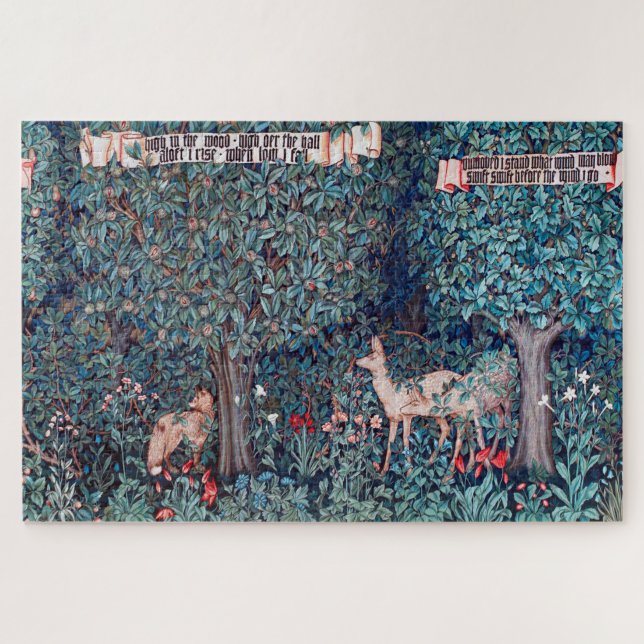 Puzzle Animals dans The Forest, William Morris (Horizontal)