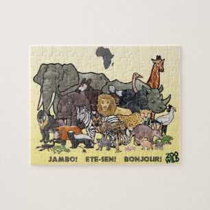 Puzzle Animaux africains - casse-tête
