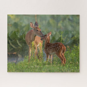 Puzzle Animaux de bébés cutest   Cerf et bébé