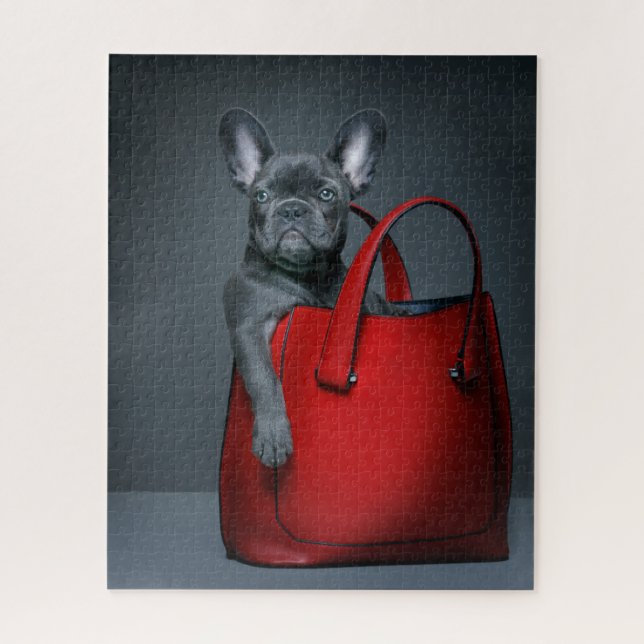 Puzzle Animaux de bébés cutest | French Bulldog dans le s (Vertical)