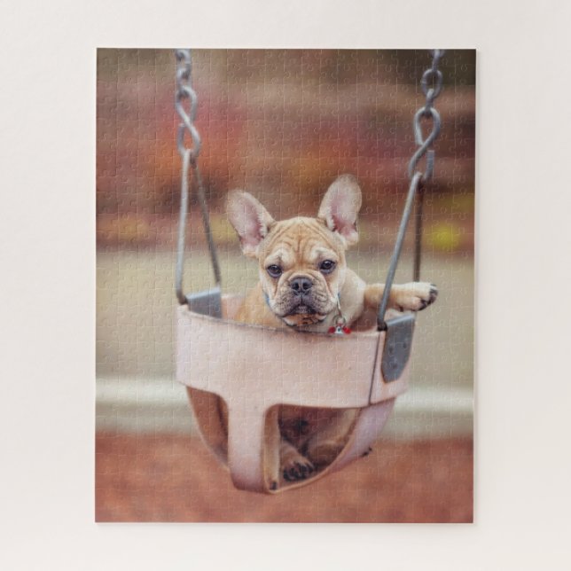 Puzzle Animaux de bébés cutest | French Bulldog Playgroun (Vertical)