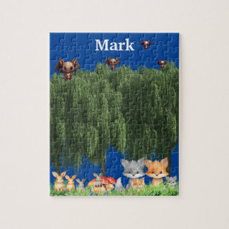 Puzzle Animaux des bois Renards lapins et plus