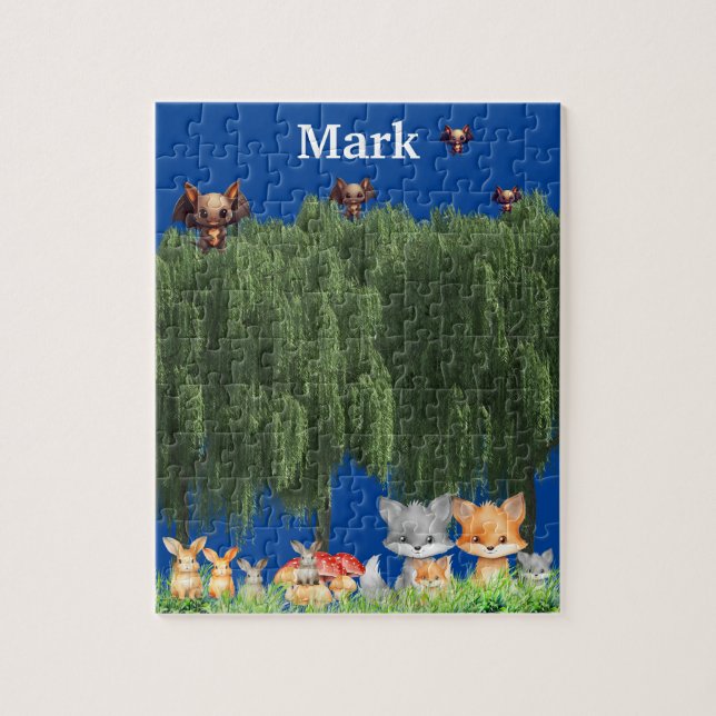 Puzzle Animaux des bois Renards lapins et plus (Vertical)