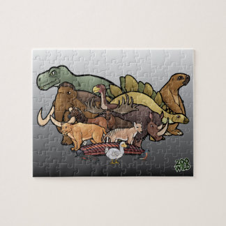 Puzzle Animaux éteints - casse-tête