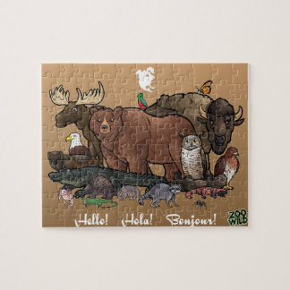 Puzzle Animaux nord-américains - casse-tête