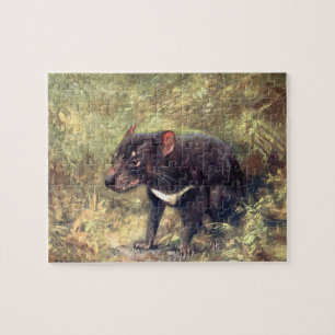 Puzzle Animaux Sauvages Vintage, Diable de Tasmanie par C
