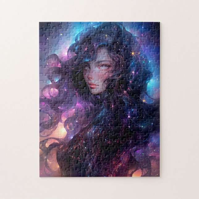 Puzzle Anime Girl Fabriquée En Étoiles (Vertical)