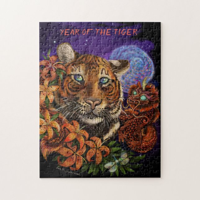 Puzzle Année chinoise du Tigre 2022 Nouveau Art (Vertical)
