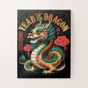 Puzzle Année Dragon 2024 Embrasser le Nouvel An Lunaire P