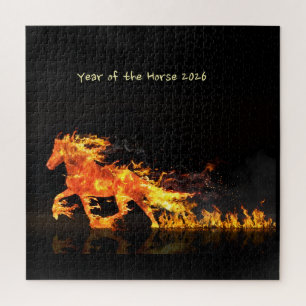 Puzzle Année du Cheval 2026 (Cheval de Feu)