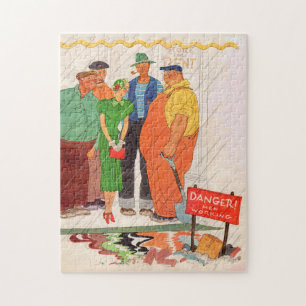 Puzzle Années 1930 braves hommes et jolie dame