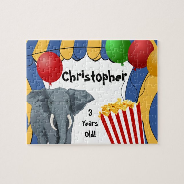 Puzzle Anniversaire de coutume de carnaval de cirque (Horizontal)