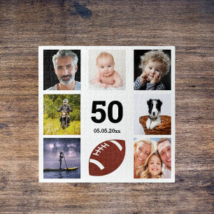 Puzzle Anniversaire photo collage homme gars blanc