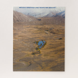 Puzzle Anniversaire Salutations Lac Tekapo Nouvelle-Zélan