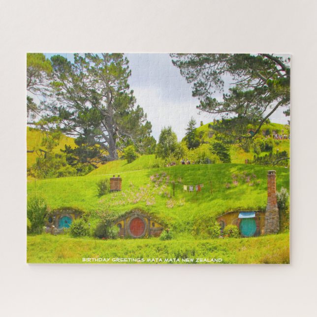Puzzle Anniversaire Souhaits Mata Mata Nouvelle-Zélande (Horizontal)