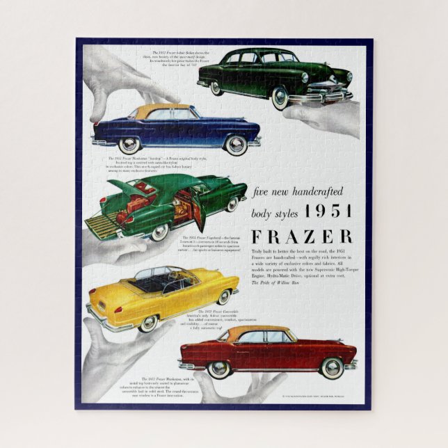 Puzzle Annonce automobile Frazer 1951 (Vertical)