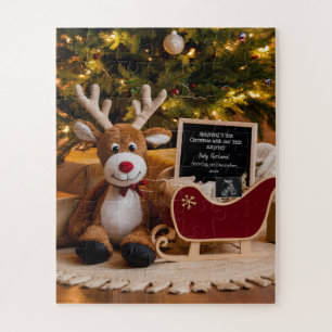 Puzzle Annonce de grossesse traîneau de Noël