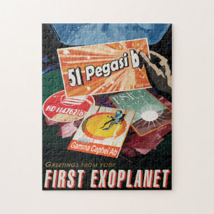 Puzzle Annonce de voyage Sci-Fi, Planet 51 Pegasi b