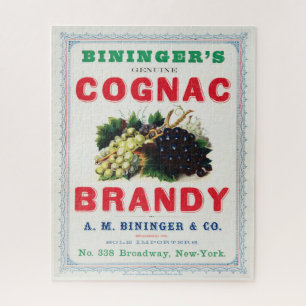 Puzzle Annonce Vintage Pour Le Brandy Cognac de Bininger.