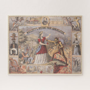 Puzzle Annonce Vintage pour Wolcott's Instant Pain Annihi