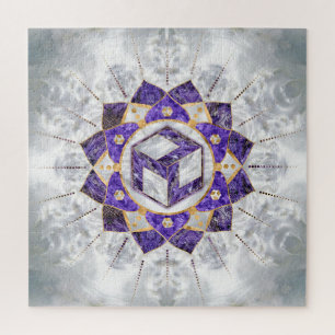 Puzzle Antahkarana à Lotus Mandala- Amethyst et Pearl