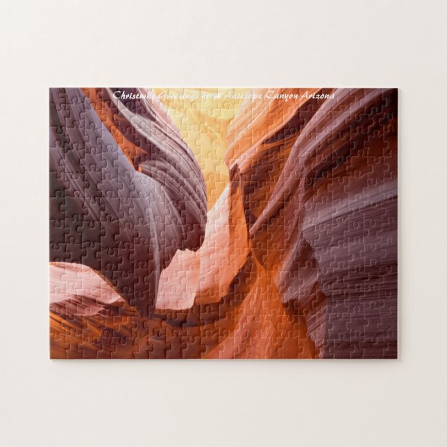 Puzzle Antelope Canyon Arizona. voeux de Noël (Horizontal)