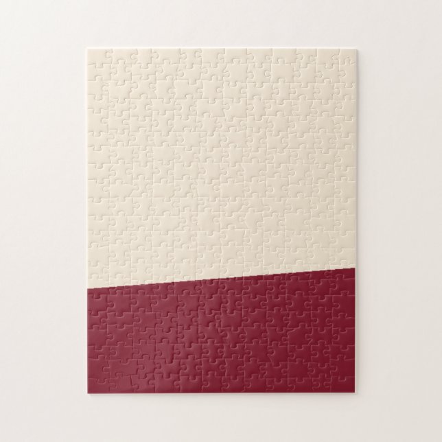 Puzzle Antique blanc et antiquité Ruby couleurs solides (Vertical)