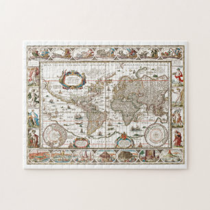 Puzzle Antique Historique Ancien Monde Atlas Continents