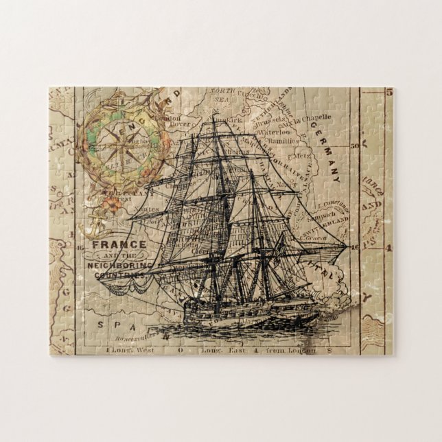 Puzzle Antique Old General France (Horizontal)
