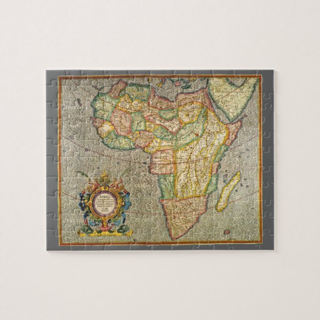 Puzzle Antique Vieux Monde Gerardus Mercator Carte de l'A (Horizontal)