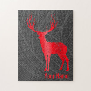 Puzzle Antlers de Chalet de Deer Retro Antlers de Stade V