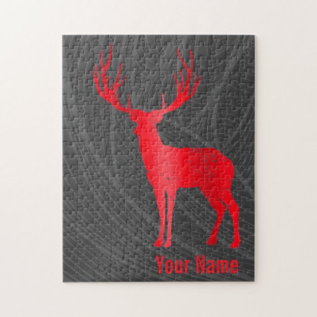 Puzzle Antlers de Chalet de Deer Retro Antlers de Stade V (Vertical)