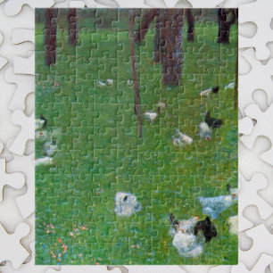 Puzzle Après la pluie, poules de jardin par Gustav Klimt