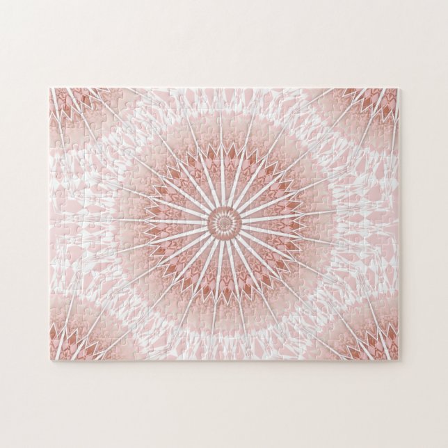 Puzzle Apricot Mandala (Horizontal)