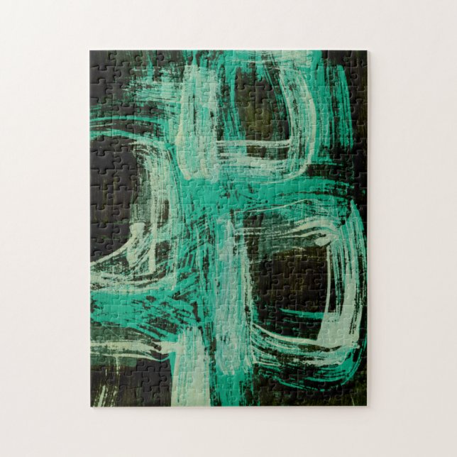 Puzzle Aquamarine Windows I (Vertical)