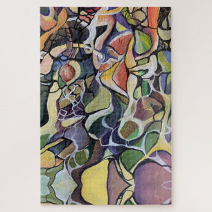 Puzzle Aquarelle Abstrait Contemporain Moderne Artistique